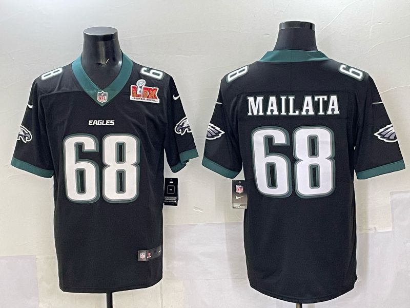 Men Philadelphia Eagles #68 Mailata Black Nike 2025 Limited NFL Jersey 004->philadelphia eagles->NFL Jersey